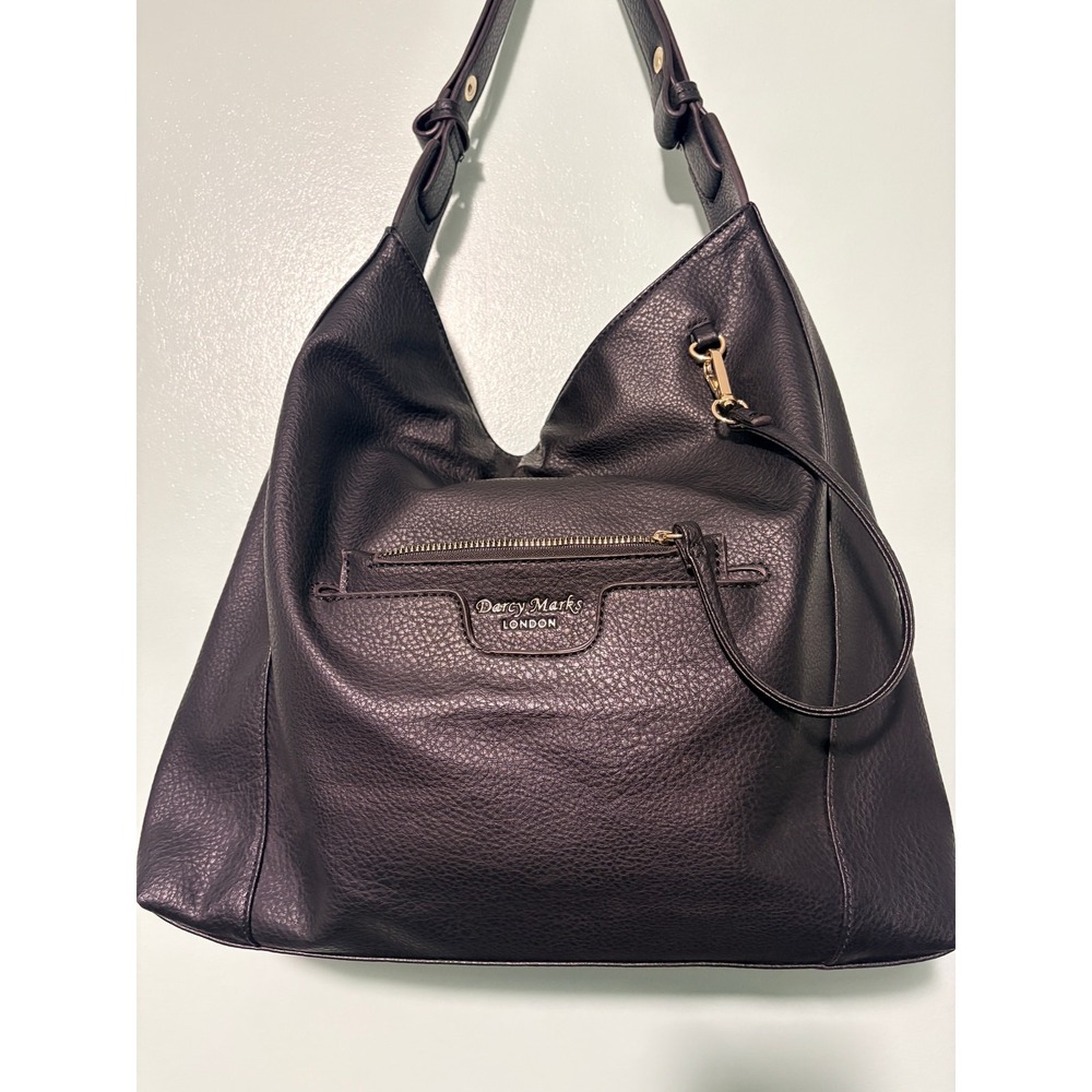 Darcy Marks London Black Pebbled Purse Tote and Coin Purse